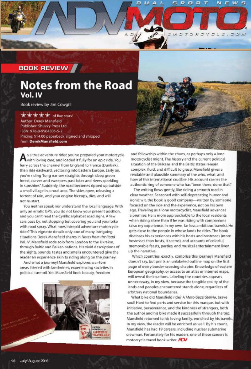 Notes from the road, advmoto review