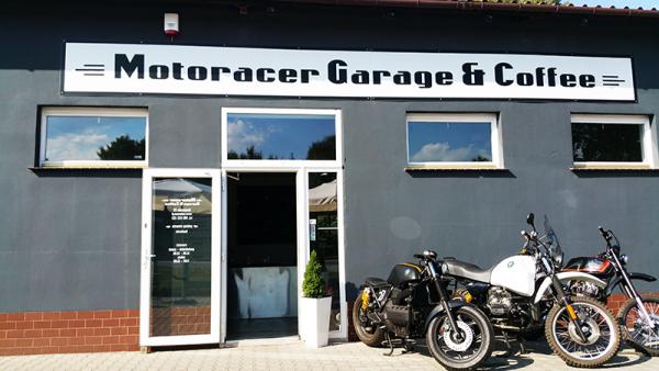 Motorracergarage coffee